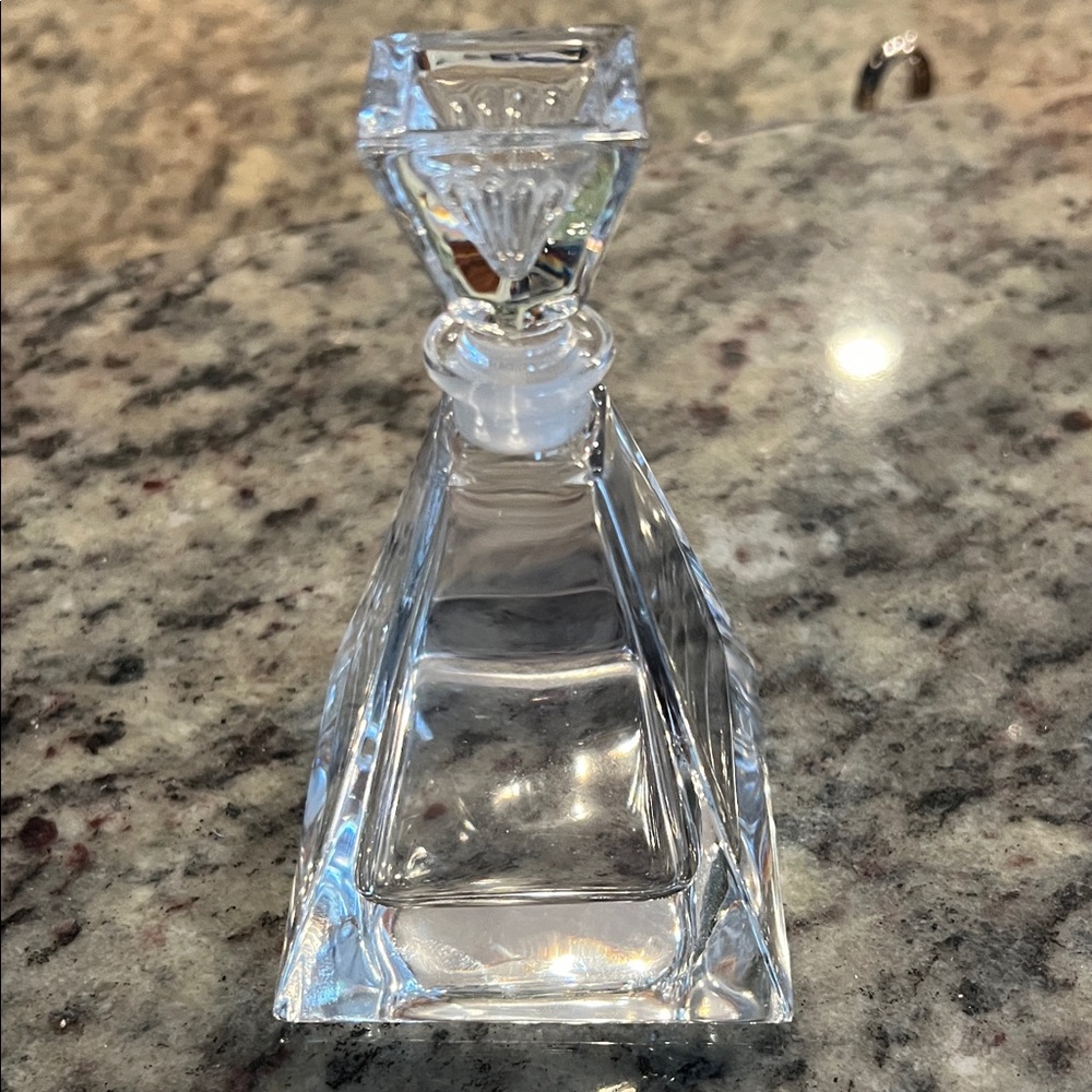 This is a RCR Royal Crystal Rock crystal decanter or perfume bottle